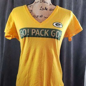 NFL Green Bay Packers Ladies V Neck T Small